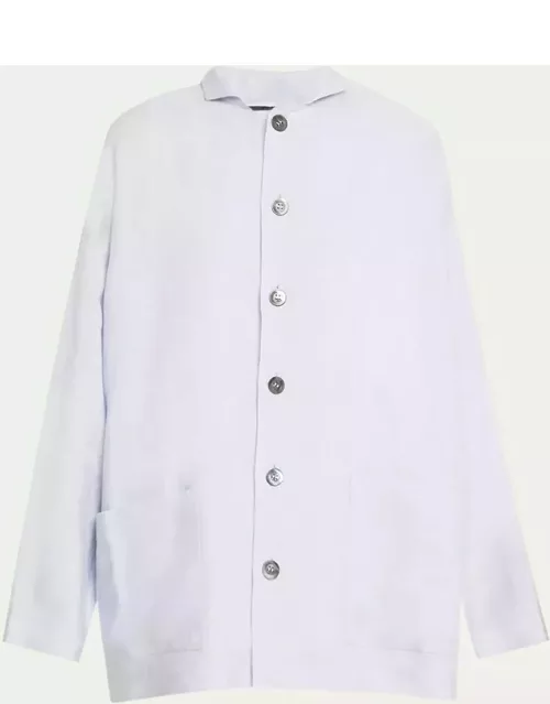 Achkan Stand-Collar Jacket (Long Length)
