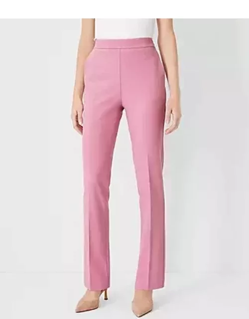 Ann Taylor The Side Zip Straight Pant in Bi-Stretch - Curvy Fit
