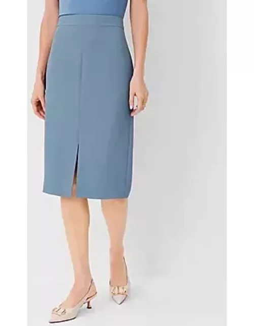 Ann Taylor The Petite Front Slit Pencil Skirt in Crepe