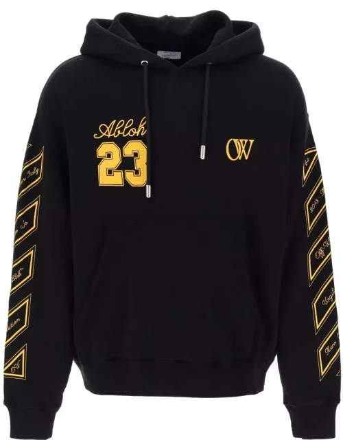 OFF-WHITE skated hoodie with ow 23 logo