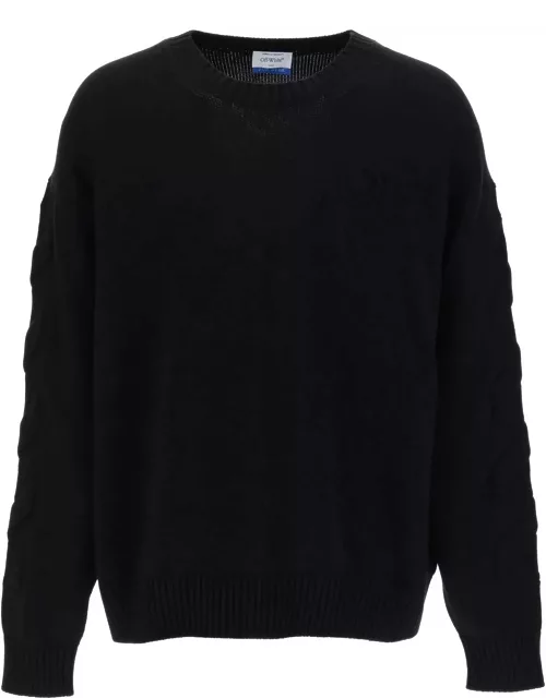 OFF-WHITE Sweater with embossed Diagonal motif