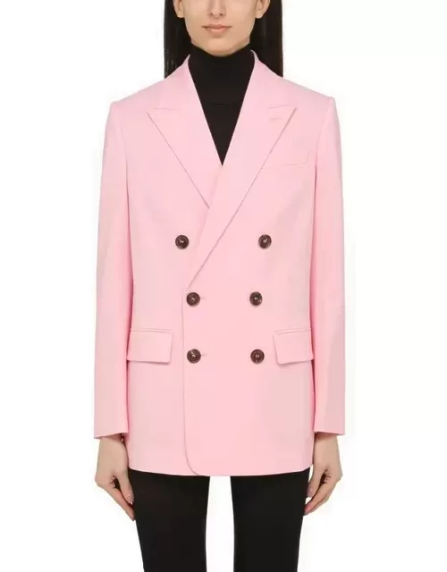 Pink double-breasted jacket