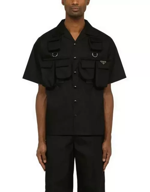 Black Re-Nylon short-sleeved shirt
