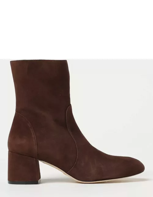 Flat Ankle Boots STUART WEITZMAN Woman colour Brown