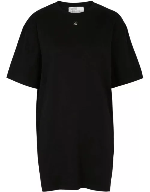 Giuseppe DI Morabito Logo Cotton Gloved T-shirt Dress - Black - S (UK8-10 / S)