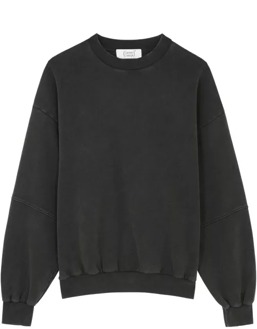Cannari Concept Embellished Cotton Sweatshirt - Black - 42 (UK14 / L)