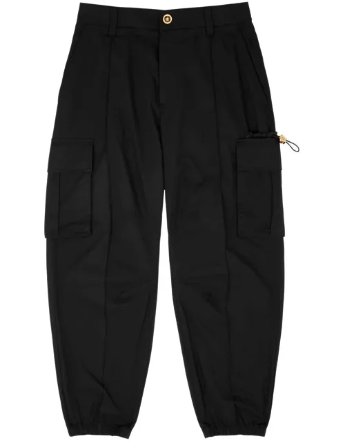 Versace Cotton-poplin Cargo Trousers - Black - 52 (IT52 / XL)