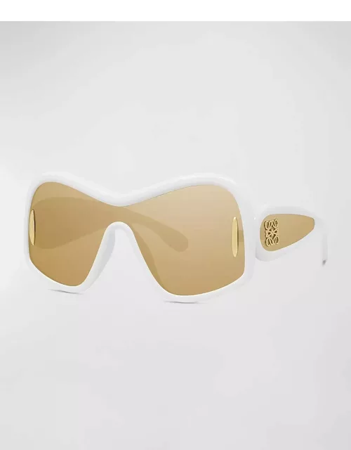 Anagram Mirrored Acetate Shield Sunglasse