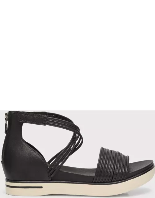 Shea Leather Crisscross Comfort Sandal