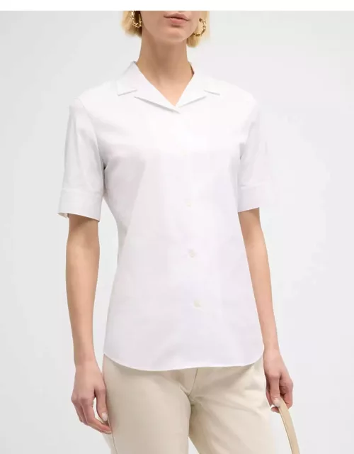 Button-Down Stretch Cotton Shirt