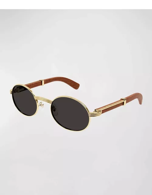 Men's Metal Round Sunglasse