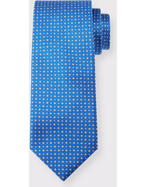 Men's Silk Micro-Medallion Tie