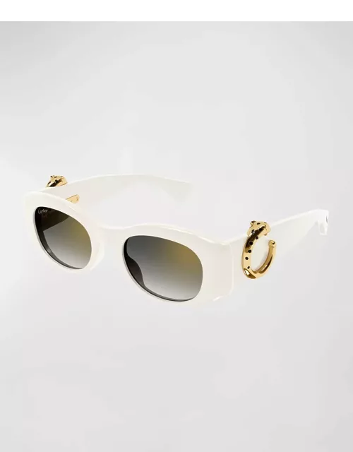Panther C-Logo Acetate Cat-Eye Sunglasse