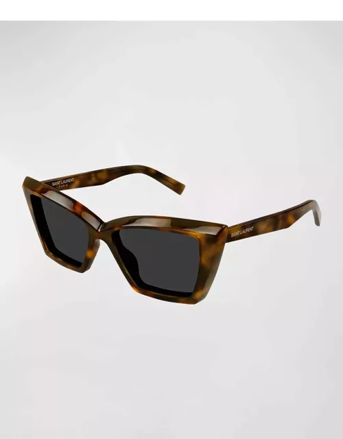 Beveled Acetate Cat-Eye Sunglasse