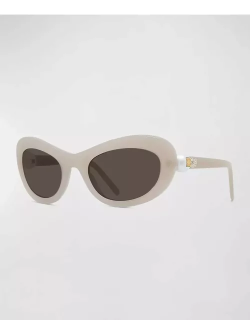Pearlescent Metal Butterfly Sunglasse