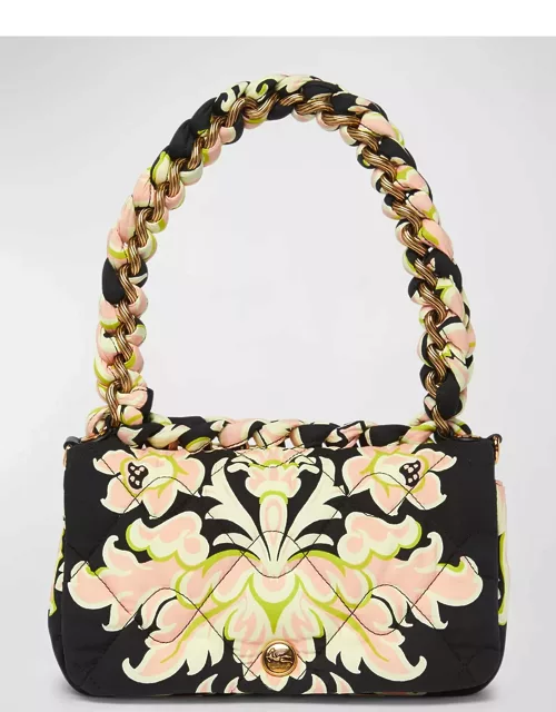 Tessuto Floral Quilted Top-Handle Bag