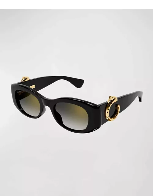 Panther C-Logo Acetate Cat-Eye Sunglasse