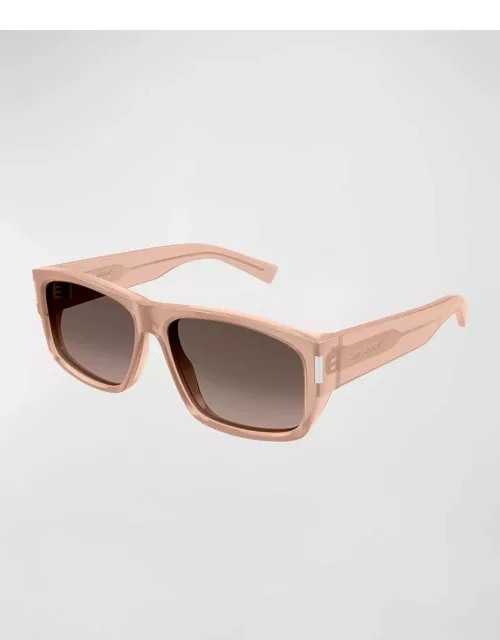 Men's SL 689 Acetate Rectangle Sunglasse