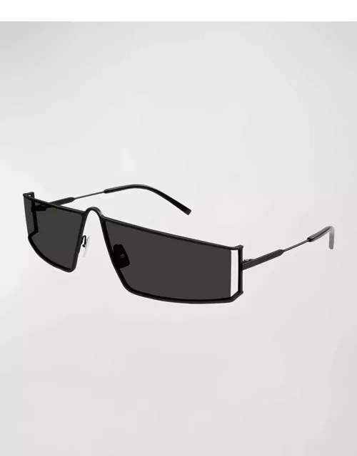 Cut-Out Metal Rectangle Sunglasse