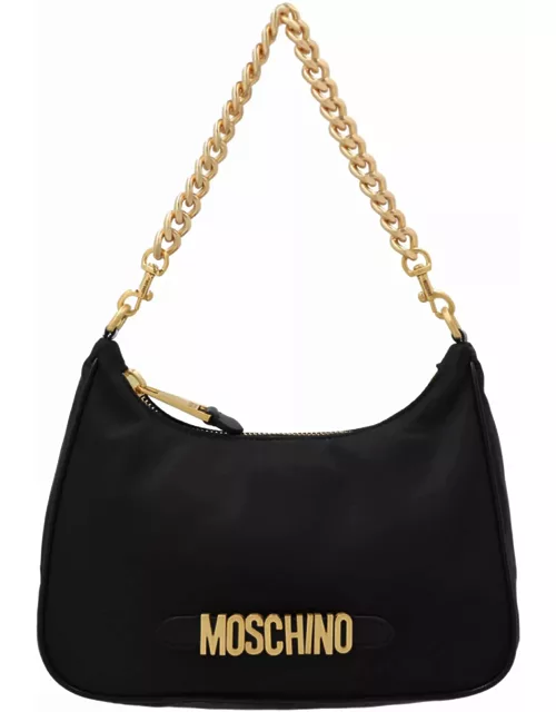 Moschino Lettering Logo Hobo Bag