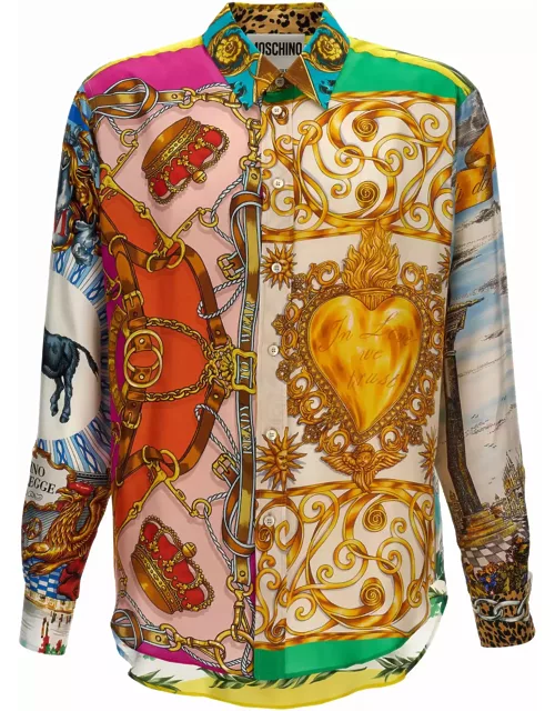 Moschino archive Scarves Print Shirt