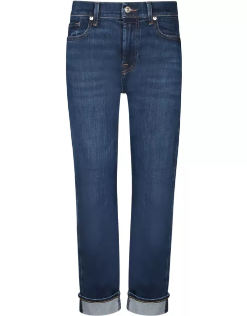 7 For All Mankind Relaxed Skinny Blue Jean
