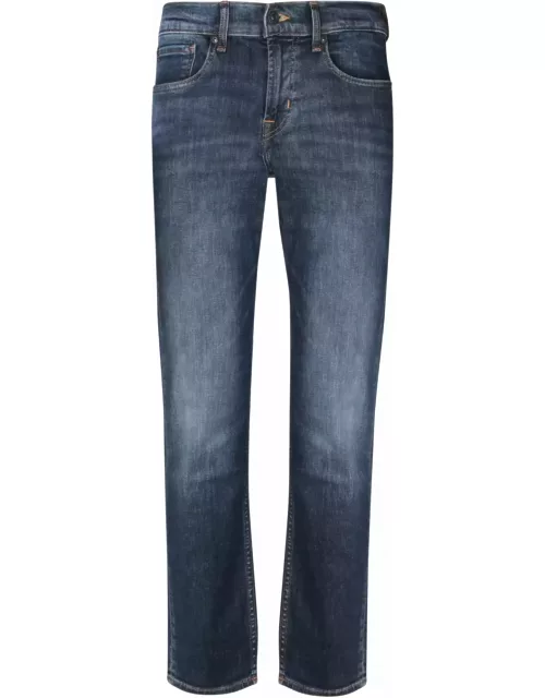 7 For All Mankind Slimmy Tapered Dark Blue Jean