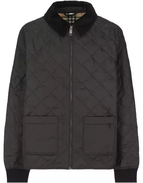 Burberry Diamond Quilted Zipped Jacket