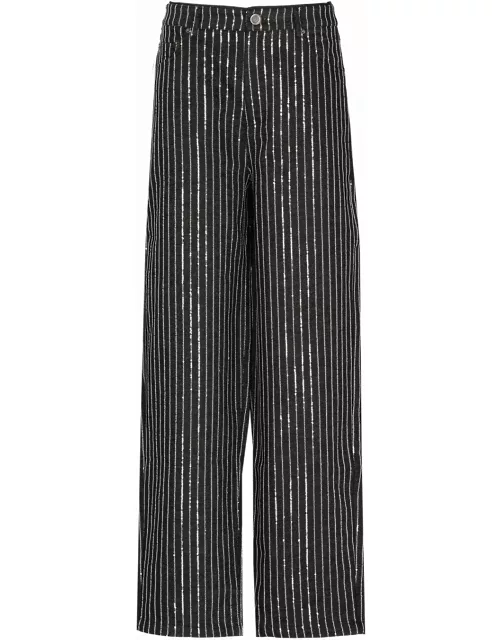 Rotate by Birger Christensen Twill Trousers With Paillette