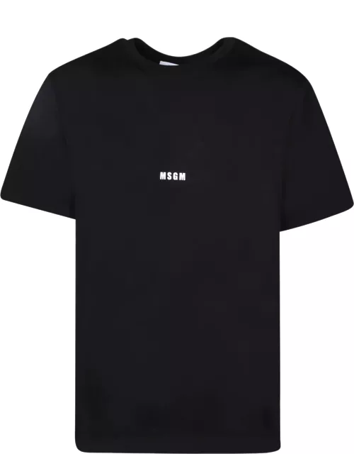 MSGM Micro Logo Black T-shirt