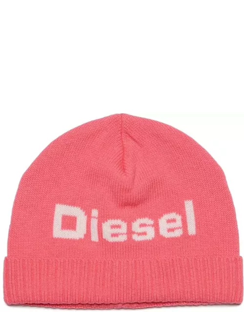 Diesel Fcosel-ski Logo Intarsia-knit Beanie