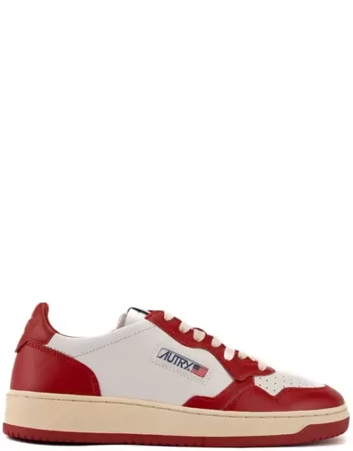 Autry 01 Sneakers In Red Leather