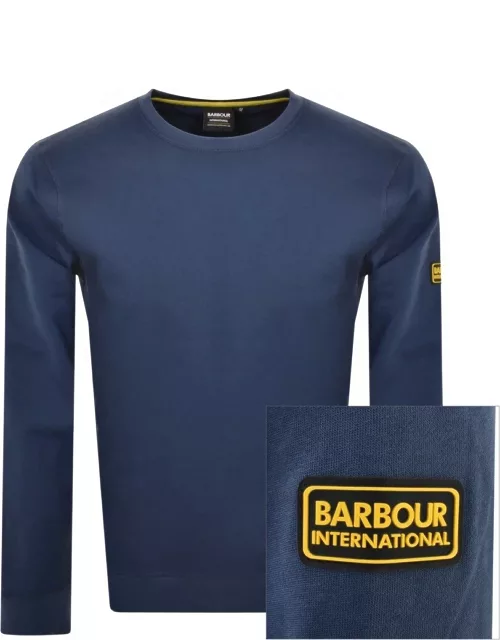 Barbour International Crew Neck Sweatshirt Blue