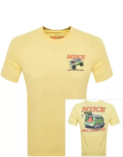 Nike Rally T Shirt Yellow