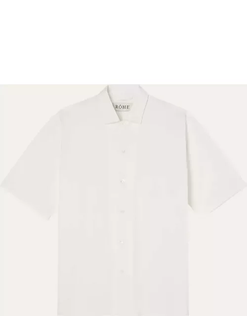 Men's Striped Cotton Button-Down Shirt
