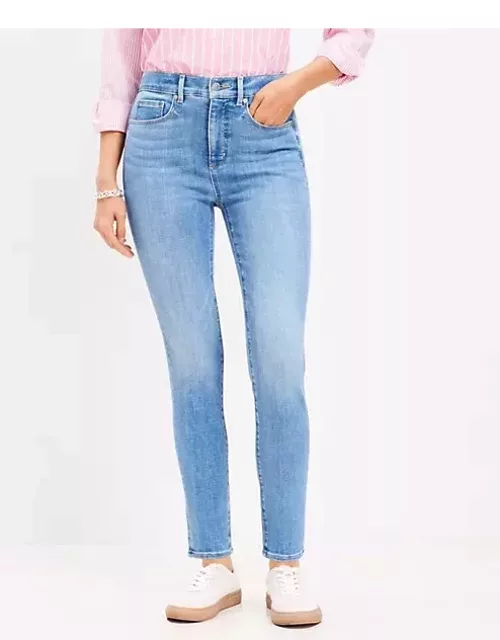 Loft High Rise Skinny Jeans in Classic Mid Wash