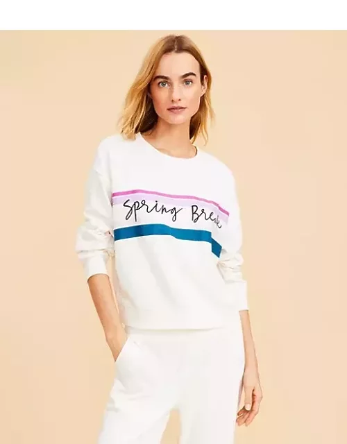 Loft Lou & Grey Spring Break Cozy Cotton Terry Sweatshirt