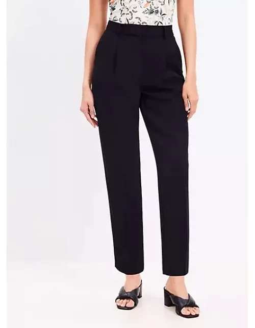 Loft Pleated Tapered Pants in Crepe