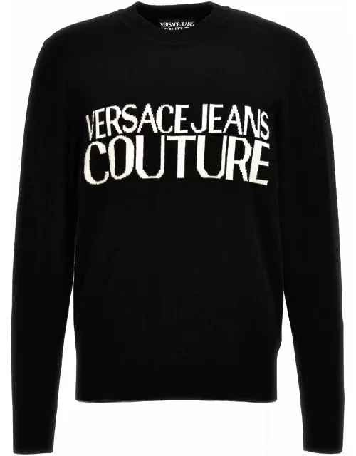 Versace Jeans Couture Logo Intarsia Sweater