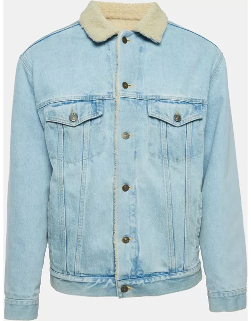 Gucci Blue Paramount Pictures Embroidered Denim Jacket