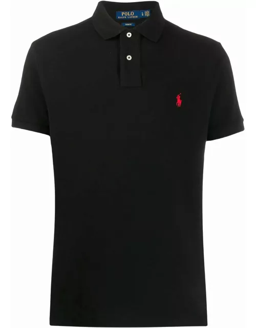Ralph Lauren Black Cotton Polo Shirt