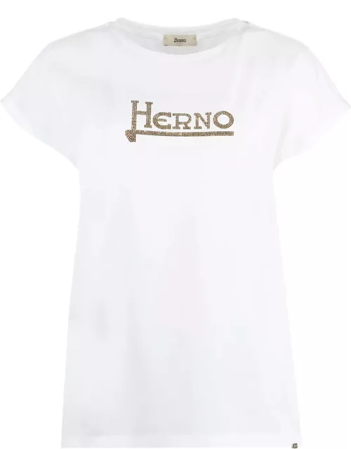 Herno Logo Cotton T-shirt