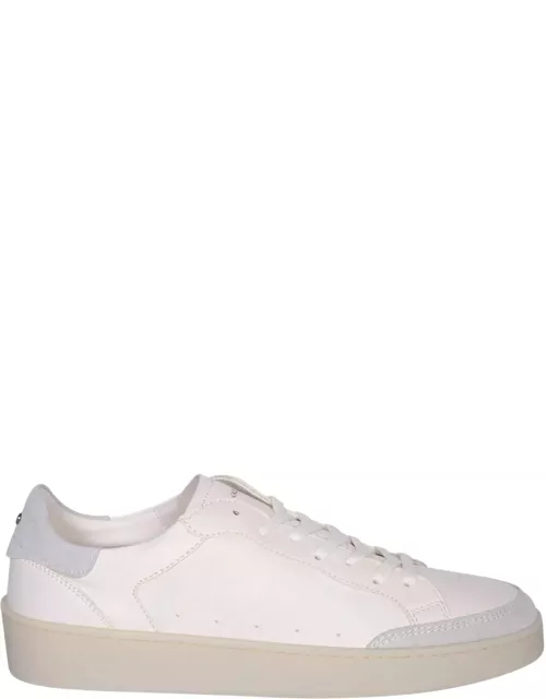 Canali Bi-material White Sneaker