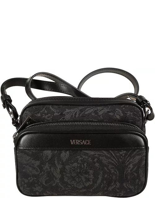 Versace Small Jacquard Crossbody Bag
