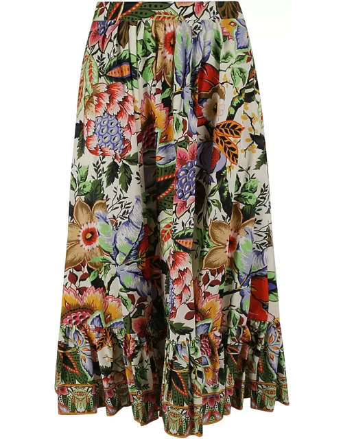 Etro Printed Mdi Skirt