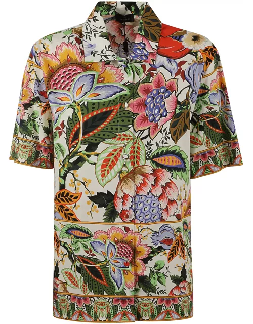 Etro Floral Print Shortsleeved Shirt