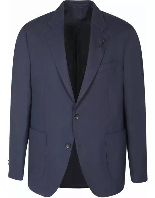Lardini Single-breasted Blue Jacket