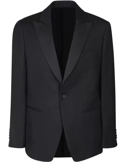 Lardini Crinkle Black Jacket