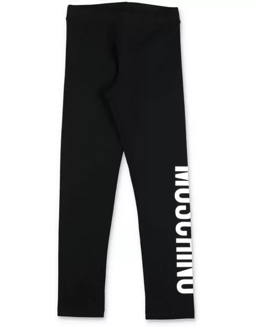 Moschino High-waist Logo-printed Slim-cut Legging