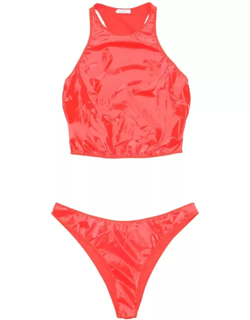 Oseree Latex Bikini Set